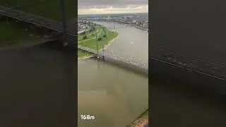 View from sky in Dusseldorf, Germany #speedup #music #dance #2024  #germany #may #sky #viralshorts
