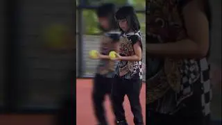 Langit Main Padel  di Kopi Nako🎾 #padel #olahraga #anak