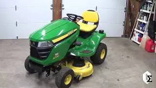 Обзор газонного трактора John Deere X330