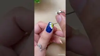 💅💙Easy nail art design within 2 minutes #nailart2023 #naildesign #youtubeshorts #shorts