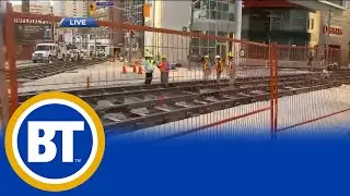 A look at the downtown construction on Dundas and Victoria intersection
