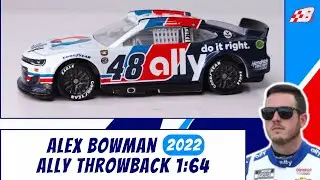 **NASCAR AUTHENTICS DIE-CAST REVIEW** Alex Bowman 2022 ALLY THROWBACK 1:64