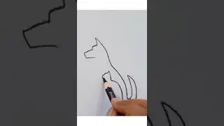 Creative animal drawing easy ways//#shorts//#sketch//