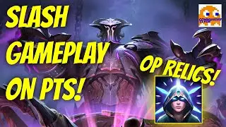 SLASH GAMEPLAY AND BUFFED ATLAS ON SMITE SEASON 9 PTS! | SMITE PTS Gameplay