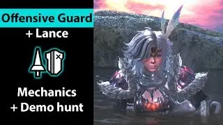 Объяснение атакующей защиты для Lance + Демонстрация &mdash; MHW Iceborne (полный комментарий)