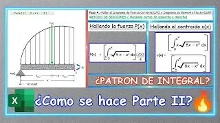📊 Viga con Carga Distribuida Semicircular en EXCEL: PARTE II-Fuerza P(x) Y Centroide c(x)👷🏻&zwj;♂️⚡.