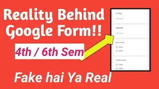 Clarification Regarding SOL 4th 6th Semester Google form - Online/ Offline Exam