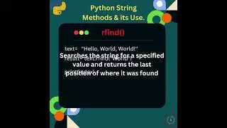 Exploring Python String Methods 'rfind()'  