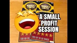 2 WINNERS CIRCLE TICKETS!! Wisconsin Lottery Scratch Offs!!