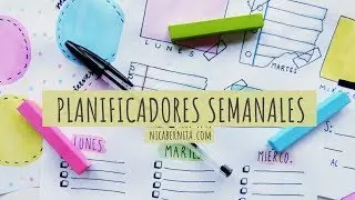 ORGANIZADOR o PLANNER SEMANAL 😍 3 IDEAS PARA DECORAR TU AGENDA