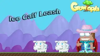 Growtopia - Spraying & Harvesting Ice Calf Leash Tree!