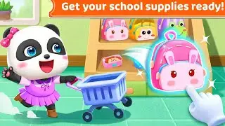 Baby Panda Go to Shopping Get your school object 