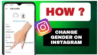 How To Change Gender On Instagram