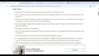 Tamil Nadu - Obtain Online Certified Copy of Sale Deed (Registered Land Document)