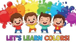 Learn Colors with Dancing Kids 🎨 | Fun Cartoon Song for Children