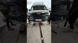 Custom Made Tata Winger Got FrontShockers Changed back the  drive#tata#shockers #winger