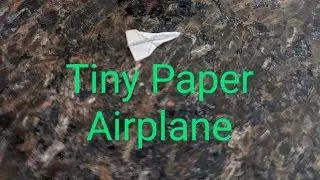How to Make a Tiny Paper Airplane