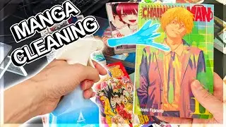 How to CLEAN your Manga | removes goo, slime & price tags