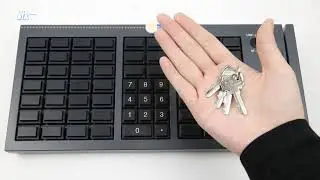 KB-66C New Programmable POS Mechanical Keyboard Magnetic Card Reader Multi-Layer Key Support