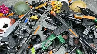 🔥INSANE TOY GUN ARSENAL!🔫 Huge Collection of Toy Rifles, Pistols & Masks! | Ultimate Weapon Pile💥🎭