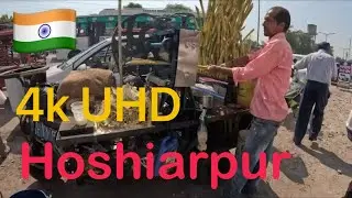 PUNJAB INDIA HOSHIARPUR CITY  IN 4K EXPLORING THE CITY I AM THE ONLY FOREIGNER #traveltoindia