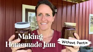 Making&nbsp;Homemade&nbsp;Jam&nbsp;Without&nbsp;Pectin&nbsp;|| Outdoor Canning || Raspberry Jam&nbsp;|| Strawberry-Rhubarb Jam