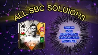 98 RATED GARETH BALE | ALL 18 MADFUT SOLUTIONS | MADFUT ICON SBC SOLUTION | MADFUT 24