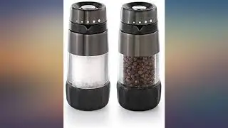 OXO Good Grips Salt & Pepper Grinder Set, Black Stainless Steel review