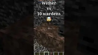 Amazing 🤯 war Wither vs 10 wardens #shorts #minecraft #ytshorts