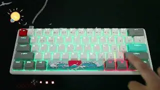 How to switch lighting effect with shortcut key on SKYLOONG GK 61 keyboard.