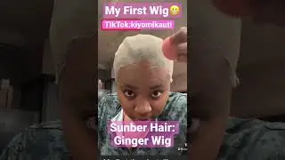 #wigtutorial with Sunber Hair. It&rsquo;s my first wig. How&rsquo;d I do? #sunberhair #lacefrontwig #wiginstall