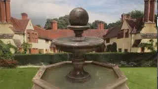 Edwardian ball fountain with small brecon pool surround