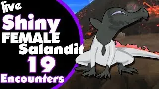 SHINY FEMALE SALANDIT! Only 19 Encounters!
