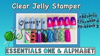 The Essentials - One & Alphabet -  Brush Stamping Plates | Clear Jelly Stamper | Review & Swatches