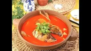 【小柒美食】Fish Head in Sour Soup，braised pork with preserved vegetable，Braised Cabbage，Boiled Pork Liver