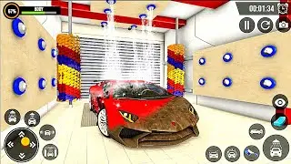 Smart Car Wash Service Station Simulator - Car Gas Station Car Paint Shop - Android GamePlay #2