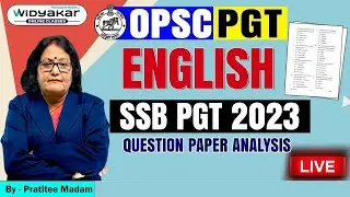 ENGLISH | SSB PGT 2023 | QUESTIONS PAPER ANALYSIS #opscpgt #english #ssbpgt