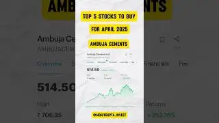TOP 5 Stocks To Buy For April 2025