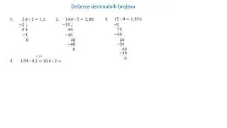 deljenje decimalnih brojeva | Math Helper