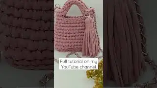 How to crochet T-shirts yarn bag full tutorial video