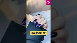 Galaxy Nails 🌌 Sparkly Cosmic Nail Art Tutorial 💅