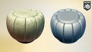 Pumpkin Stool Modeling in Blender 3D