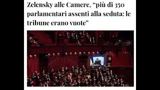 #Italian MPs refused to listen to #Zelensky's speech. At least 350 deputies and senators went away.