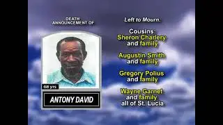 Antony David ~ Long Obituary
