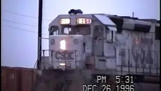 CSX Transportation Locomotive Yard Tour 1996 / 1997