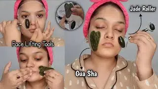 How to Use : Jade Roller & Gua Sha || Skin Tightning & Face Lifting Tools...