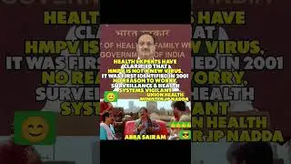 Union health minister JP Nadda about HMPV #jpnadda #unionhealthminister #pmmodi