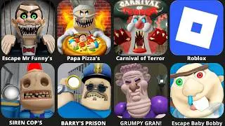 Escape Mr Funny's ToyShop! (SCARY OBBY),Escape Papa Pizza's Pizzeria! (SCARY OBBY)
