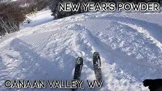 Skiing New Year's Powder at Canaan Valley Ski Resort - 1/1/2026
