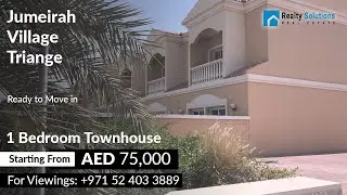 Jumeirah Village Triangle - 1 Bedroom Townhouse!